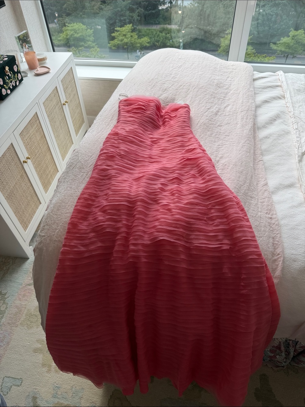 Aje Coral Strapless Ruffled Gown - Size US 0, AUS 4
